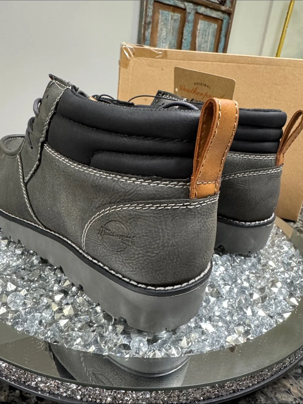 Weatherproof Gray Weatherproof Chukka Boots - Lace-Up Ankle Boot NEW 13M